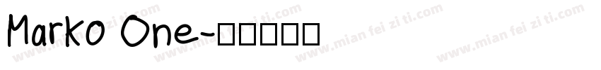 Marko One字体转换